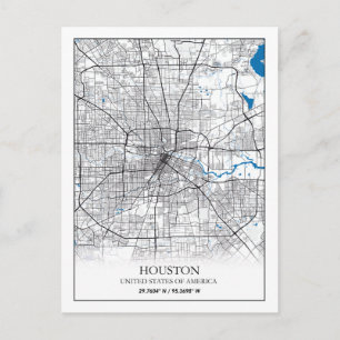 Houston Texas USA City Travel City Carte