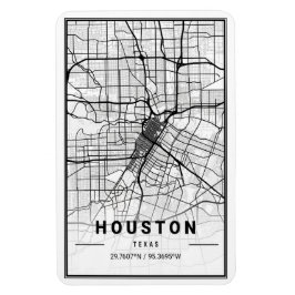 Houston Texas USA City Travel City Map Magnet