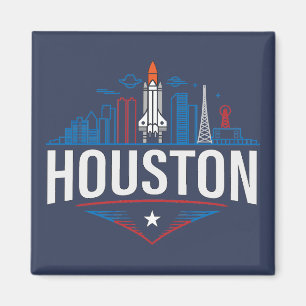 Houston Texas Vereinigte Staaten von Amerika Magnet