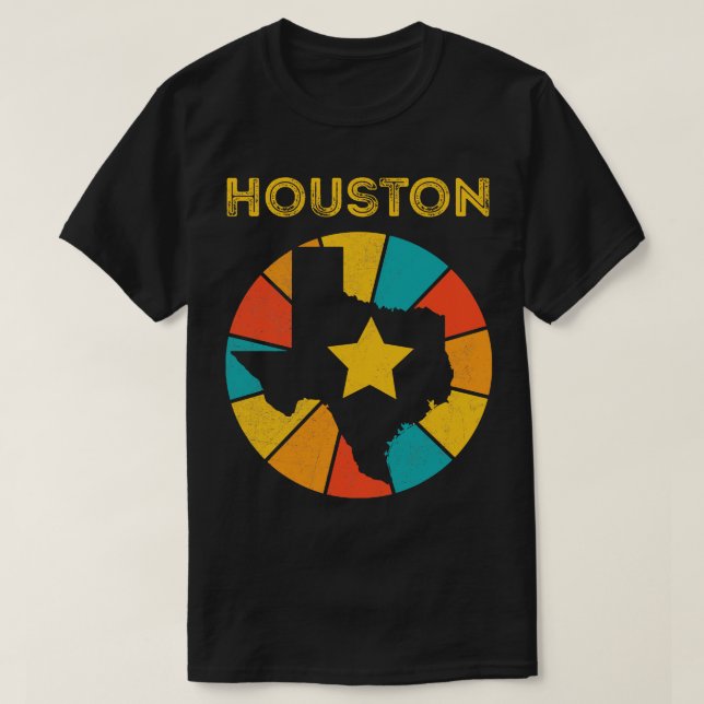Houston Texas Vintag Distressed Souvenir 1 T-Shirt (Design vorne)