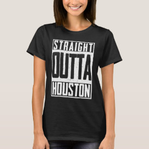 Houston Texas Wasserfarbe Skyline Heimatstaat 7 T-Shirt