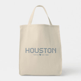Houston Tile, Blue Tile, Houston Texas Tragetasche