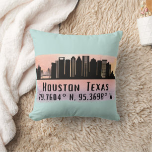 Houston TX City Skyline Kissen