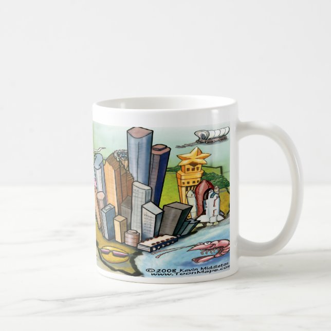 Houston TX Kaffeetasse (Rechts)