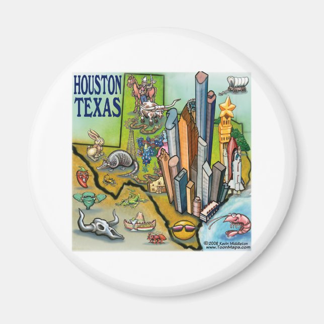 Houston TX Magnet (Vorne)