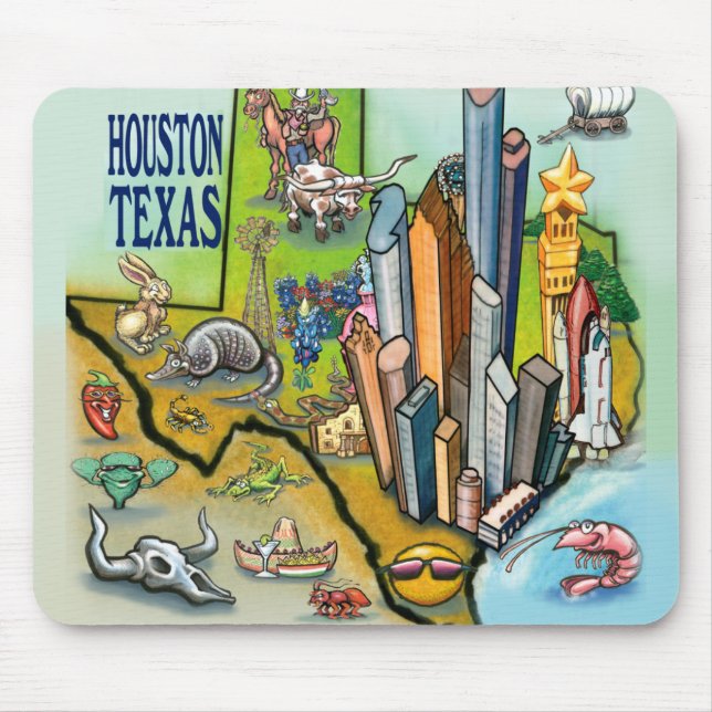 Houston TX Mousepad (Vorne)