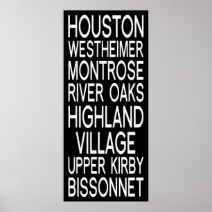 Houston   Typografie Poster