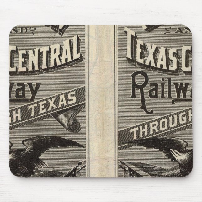 Houston und Texas Central Railas durch Texas 2 Mousepad (Vorne)