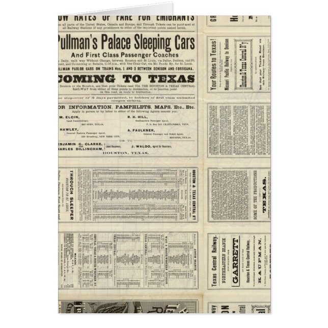 Houston und Texas Central Railway durch Texas (Vorne)