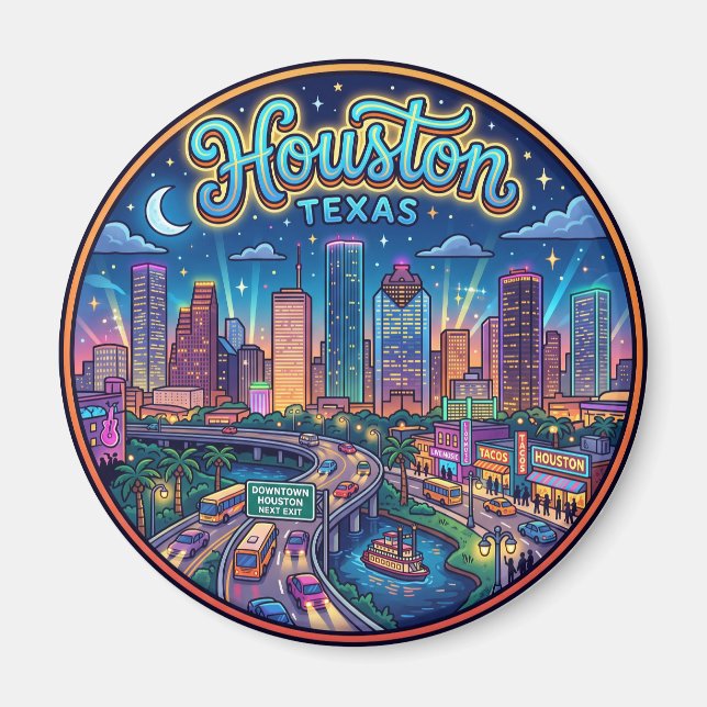 Houston USA Magnet (Vorne)