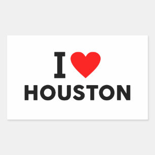 Houston Vereinigte Staaten Amerika USA Texas Liebe Rechteckiger Aufkleber