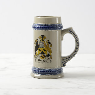 Houston-Wappen Stein - Familienwappen Bierglas