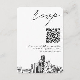 Houston Wedding Modern UAWG QR Code Begleitkarte