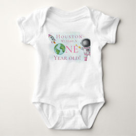 Houston Wir haben ein einjähriges Mädchen! Baby Strampler