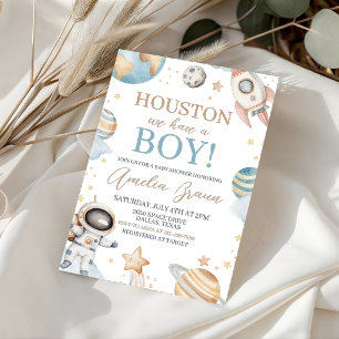 Houston wir haben eine Babyparty im Weltraum für e Einladung