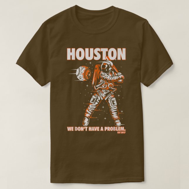 Houston wir haben kein Problem Baseball T-Shirt (Design vorne)