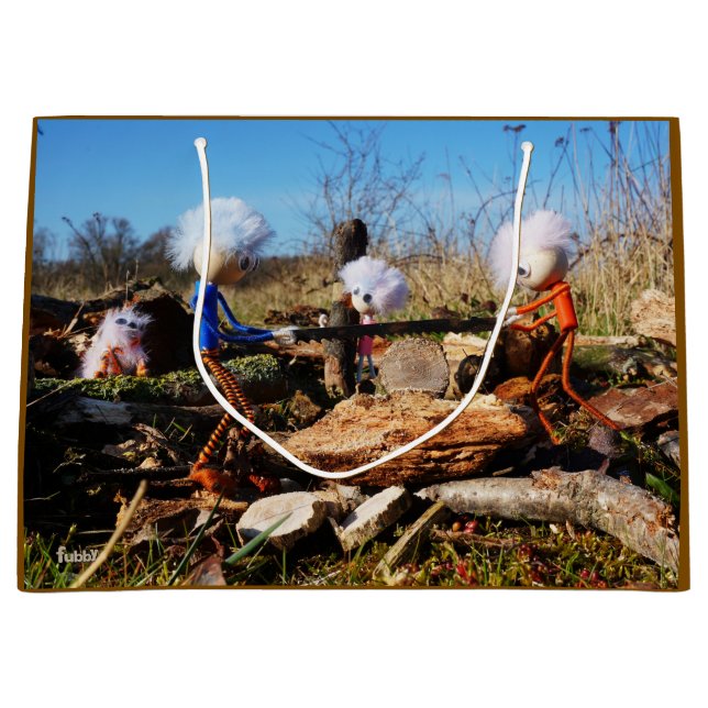 Houtzagerij van de Fubby's. Große Geschenktüte (Vorderseite)