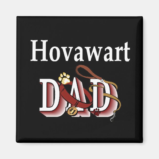 Hovawart dad Magnet (Vorne)