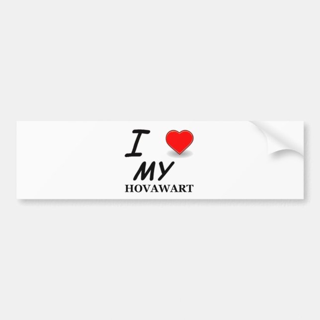 hovawart Liebe Autoaufkleber (Vorne)