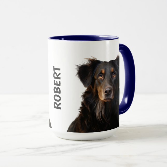 Hovawart Personalized Mug Tasse (VorderseiteRechts)