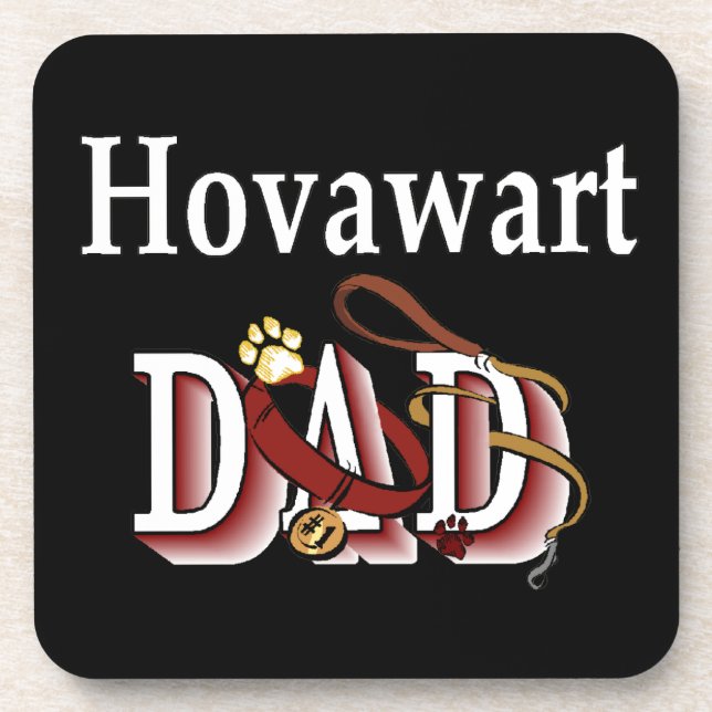 Hovawart VATER Getränkeuntersetzer (Vorderseite)
