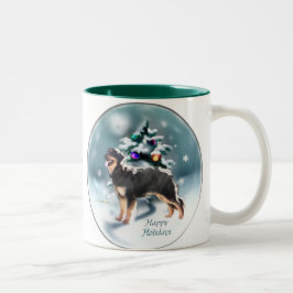 Hovawart Weihnachtsgeschenken Zweifarbige Tasse