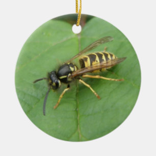 Hoverfly auf dem Leaf Custom Geburtstag Keramikornament