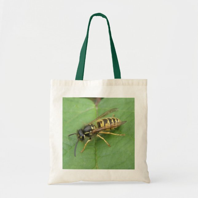 Hoverfly auf der Leaf Tote Tasche (Vorne)