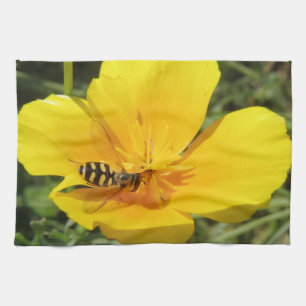 Hoverfly und Blume Küchentücher