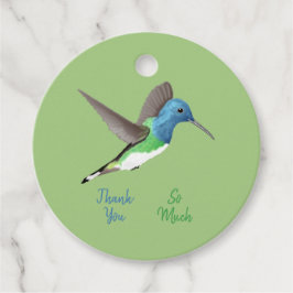 Hovering Jacobin Hummingbird - transparent. Geschenkanhänger