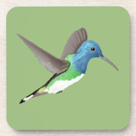 Hovering Jacobin Hummingbird - transparent. Getränkeuntersetzer