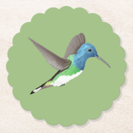 Hovering Jacobin Hummingbird - transparent. Untersetzer