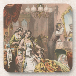 Hovey's Cocoa Glycerine, circa 1860 Getränkeuntersetzer