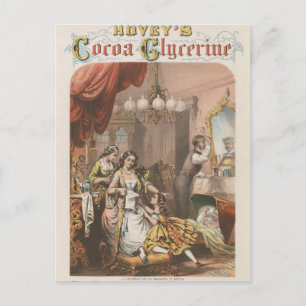 Hovey's Cocoa Glycerine, circa 1860 Postkarte