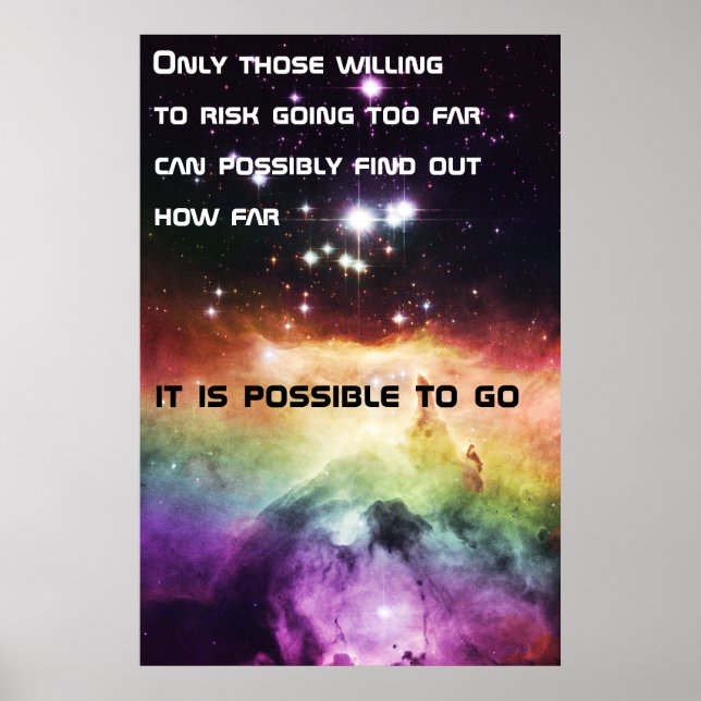 How Far It Is Possible To Go Poster (Vorne)