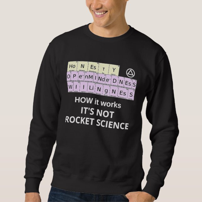 HOW it Works Not Rocket Science Periodic Elements  Sweatshirt (Vorderseite)