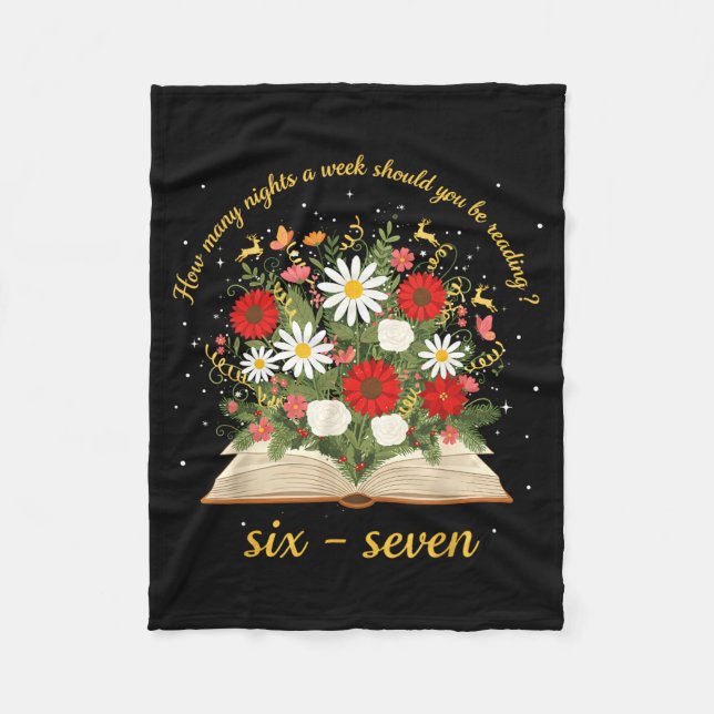 How Many Night A Week Should You Be Reading 67 Mem Fleecedecke (Vorderseite)