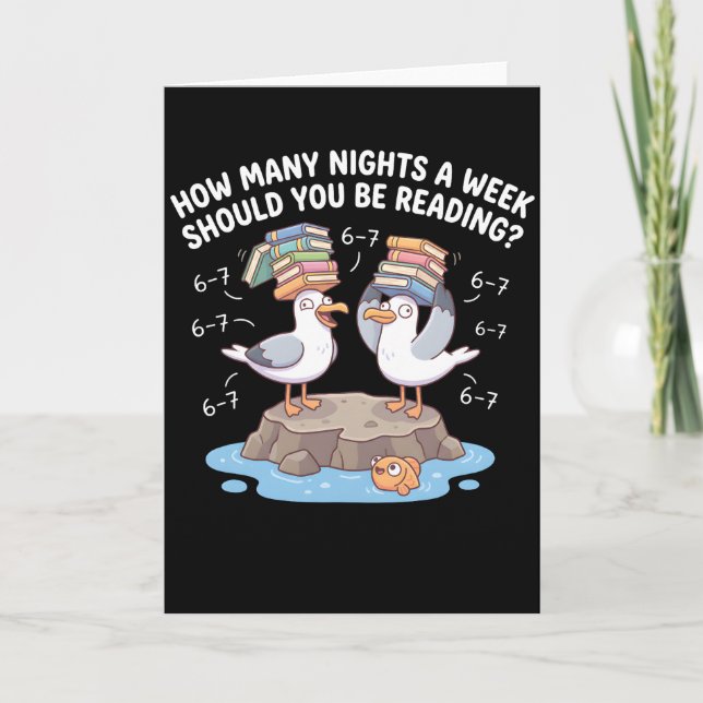 How Many Nights a Week Should You Be Reading? 67 Karte (Vorderseite)