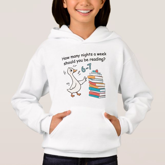 How Many Nights a Week Should You Be Reading 6-7 Hoodie (Vorderseite)