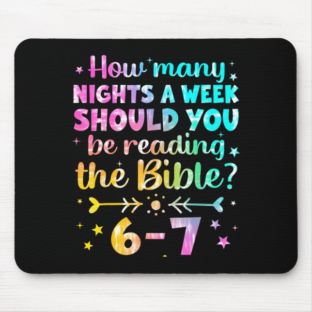 How Many Nights A Week Should You Be Reading The B Mousepad (Vorne)