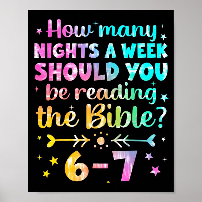 How Many Nights A Week Should You Be Reading The B Poster (Vorne)