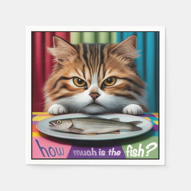 how much is the fish katze serviette (Vorderseite)
