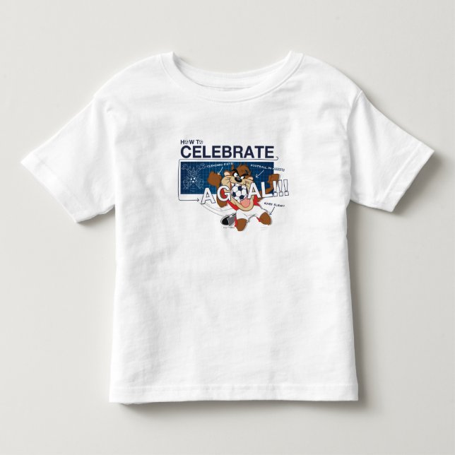 How to Celebrate a Goal With TAZ™ Kleinkind T-shirt (Vorderseite)