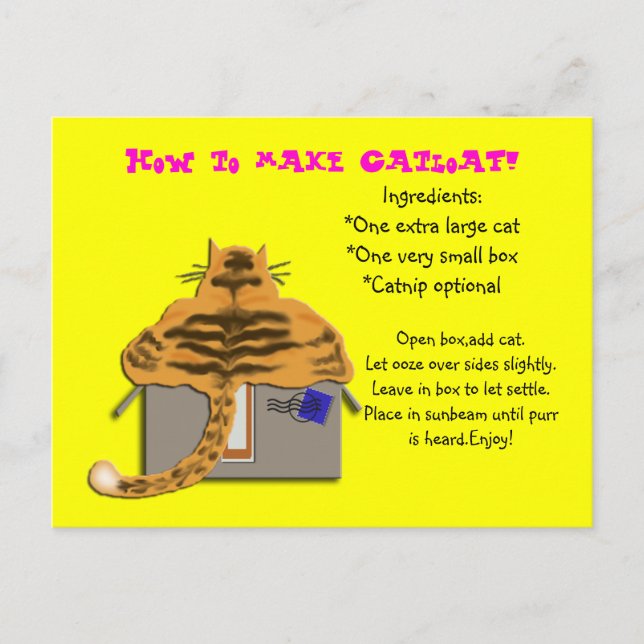 how to make catloaf postkarte (Vorderseite)
