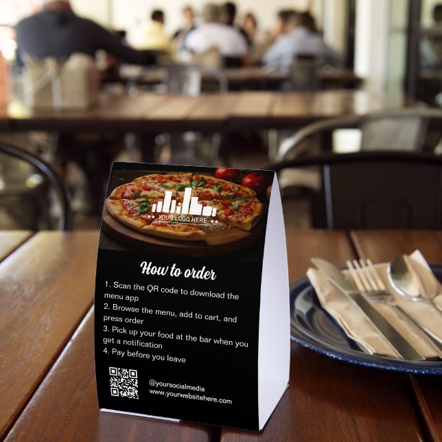 How to Order Restaurant App Menu Photo & QR Code Tischaufsteller (In Situ (Restaurant))