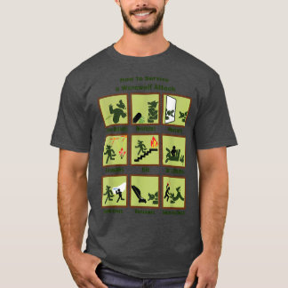 How To Survive A Werewolf Attack Funny Apparel T-Shirt