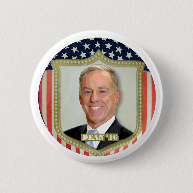 Howard Dean für Präsident 2016 Button (Vorderseite)