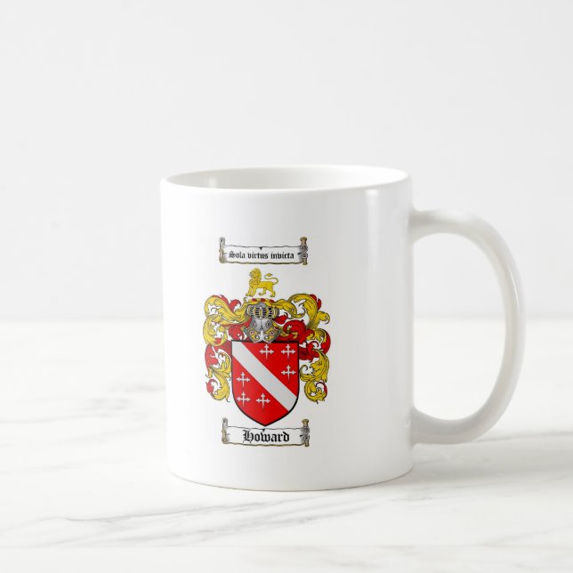 HOWARD-FAMILIENWAPPEN - HOWARD-WAPPEN KAFFEETASSE (Rechts)