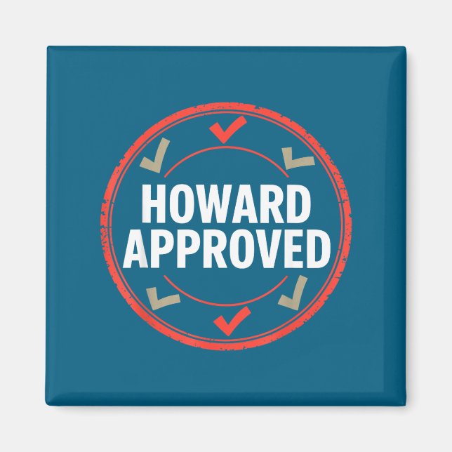 Howard genehmigt magnet (Vorne)