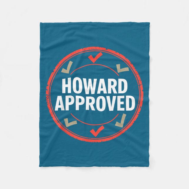 Howard genehmigte  fleecedecke (Vorderseite)